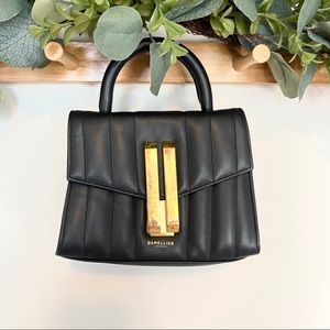 Demellier Mini Bag Black and Gold